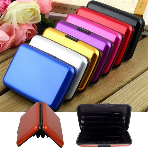 aluminum rfid blocking credit card case|rfid blocking id card holder.